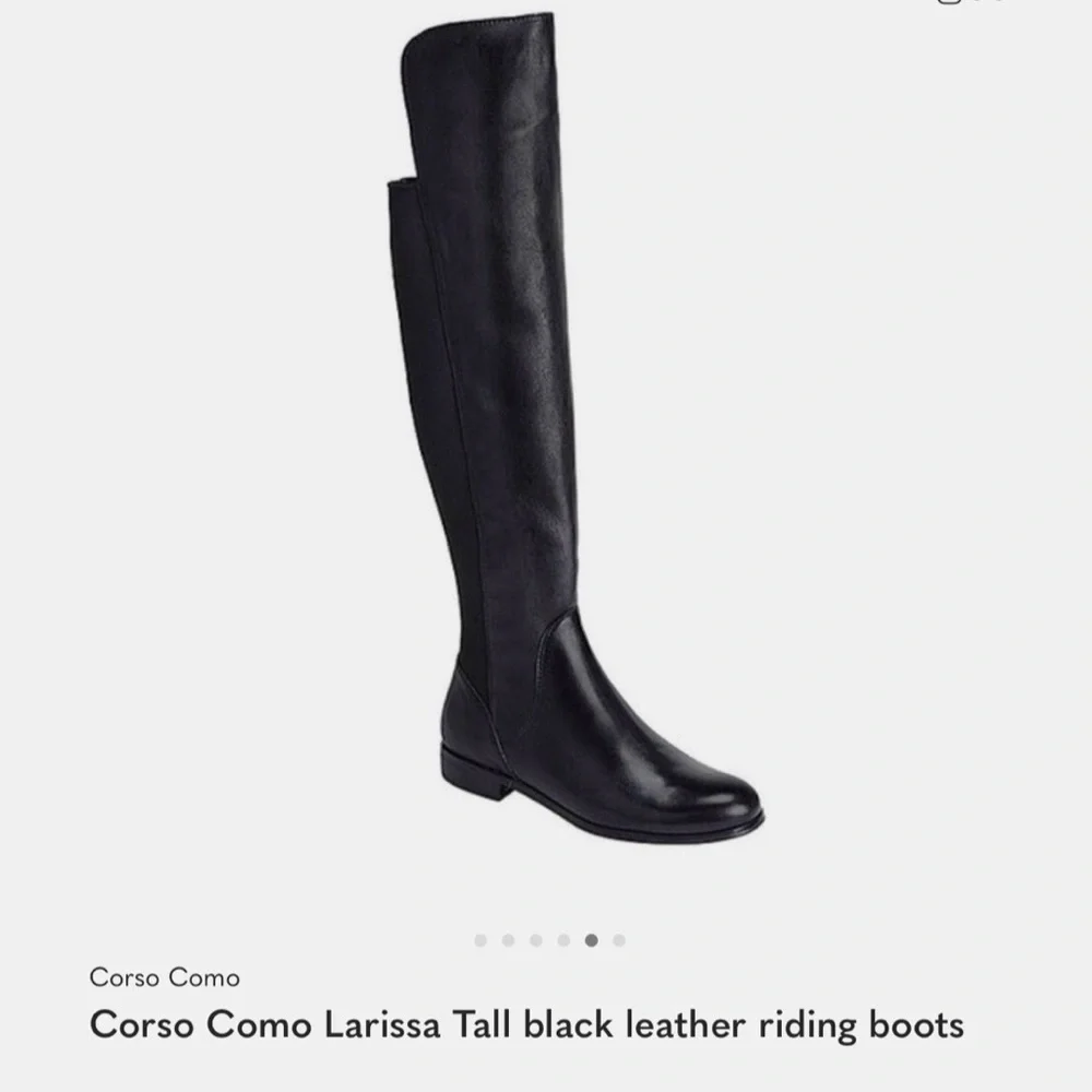 Corso Como Larissa Tall Over The knee Leather Riding Boots